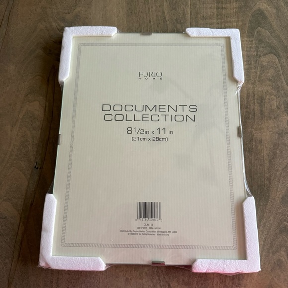 NWT Furio Home Glass Document Collections Frame - Picture 1 of 2